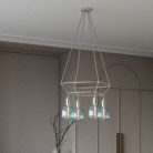 Lustre 2 Cage avec 4 bras Bona Pastel