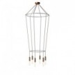 Lustre 2 Cage avec 6 bras P-Light