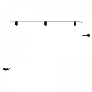 EIVA draagbare buitenarmatuur IP65 met 3 lampen