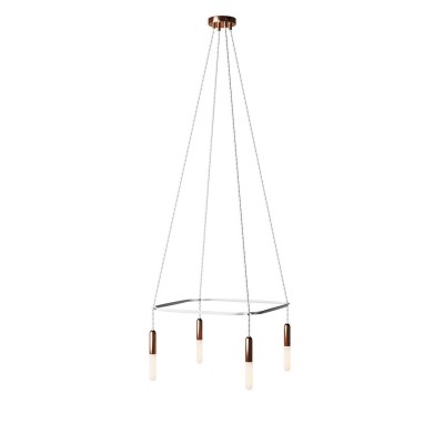 4 Pendels Cage P-Light Lamp