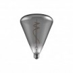 LED lamp in Smoky gefumeerd glas H09 Cone 140 10W E27 Dimbaar 1800K