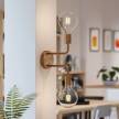 Fermaluce Metal, metalen wandlamp met dubbele gebogen arm