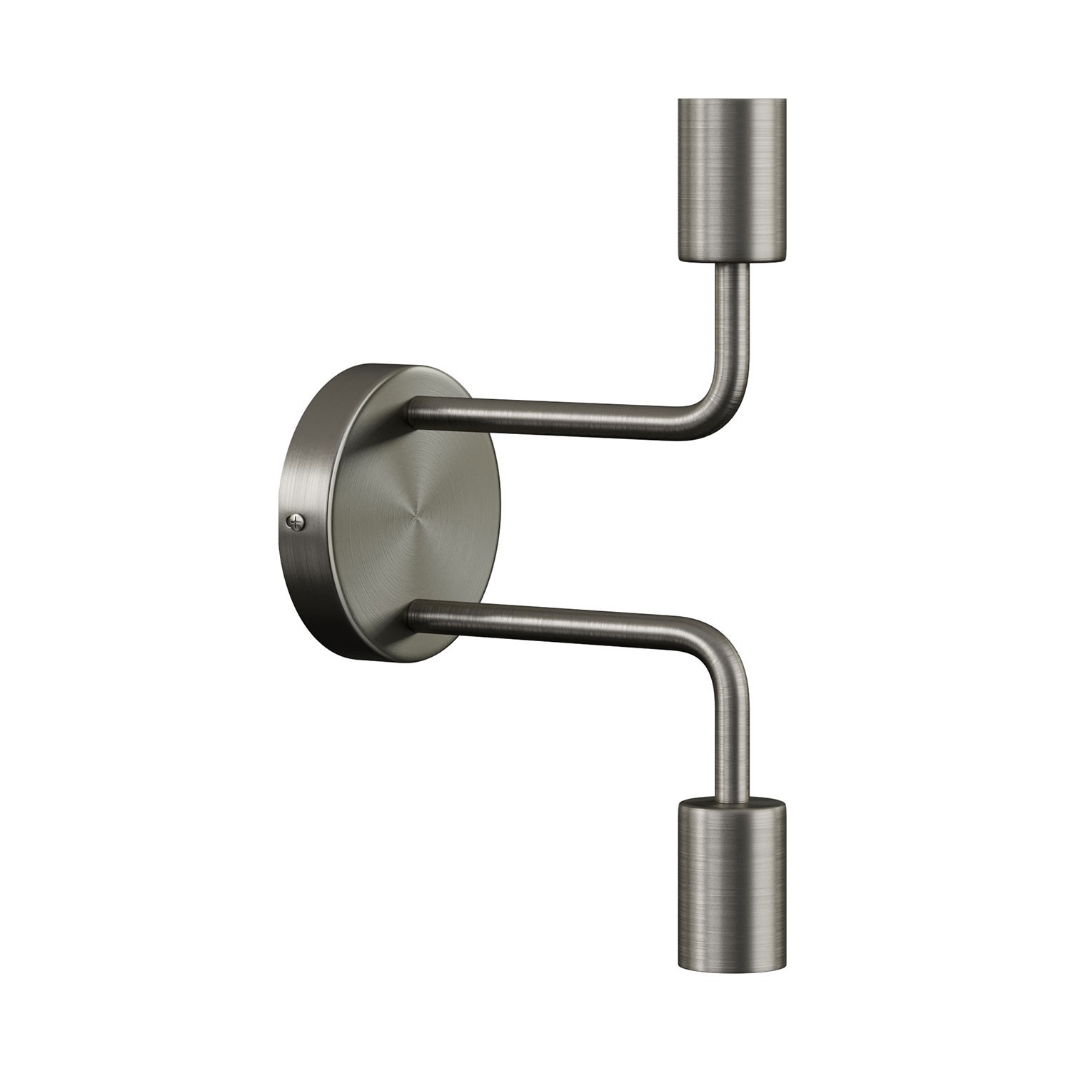 Fermaluce Metal, metalen wandlamp met dubbele gebogen arm