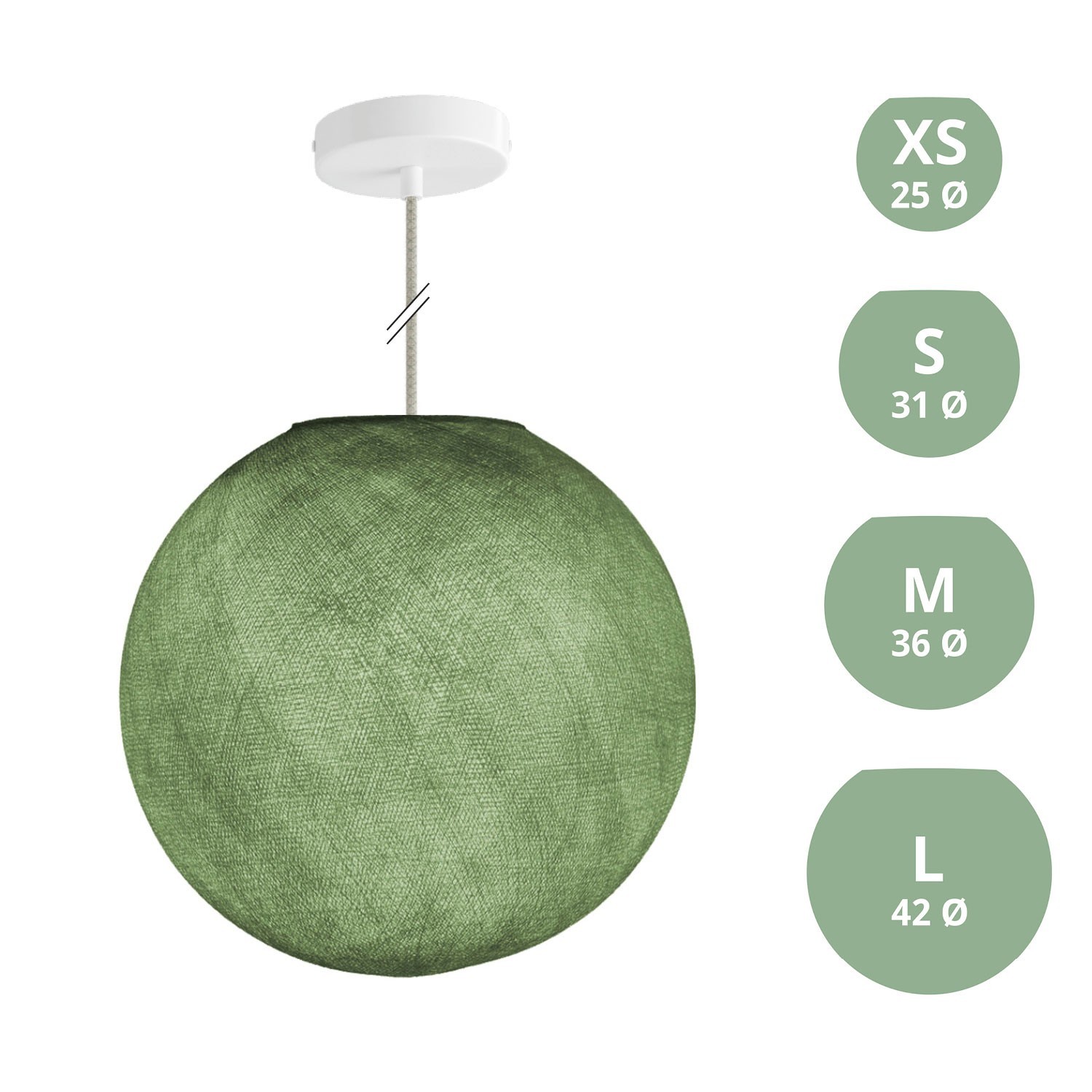 Lampe suspension avec abat-jour Sfera