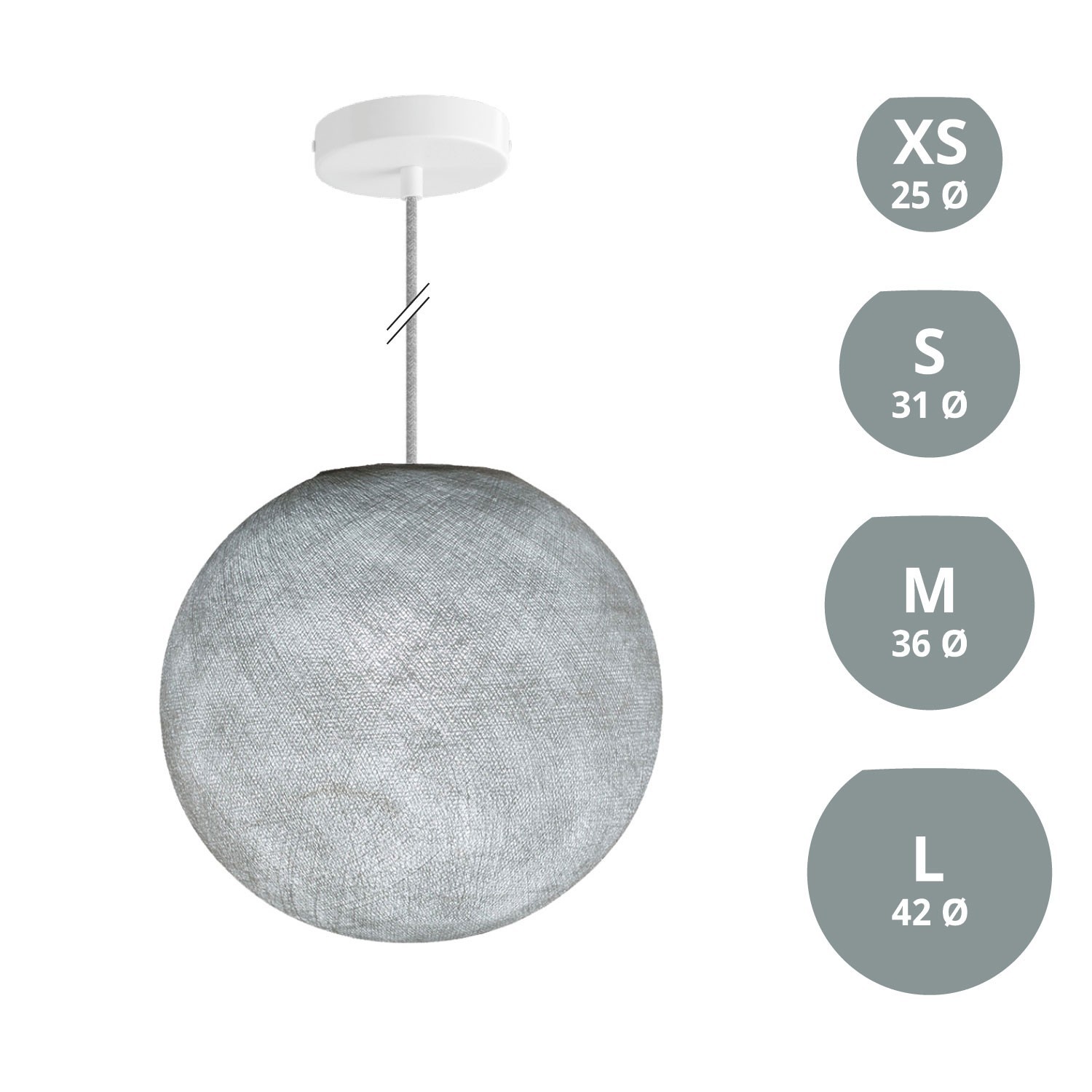 Lampe suspension avec abat-jour Sfera