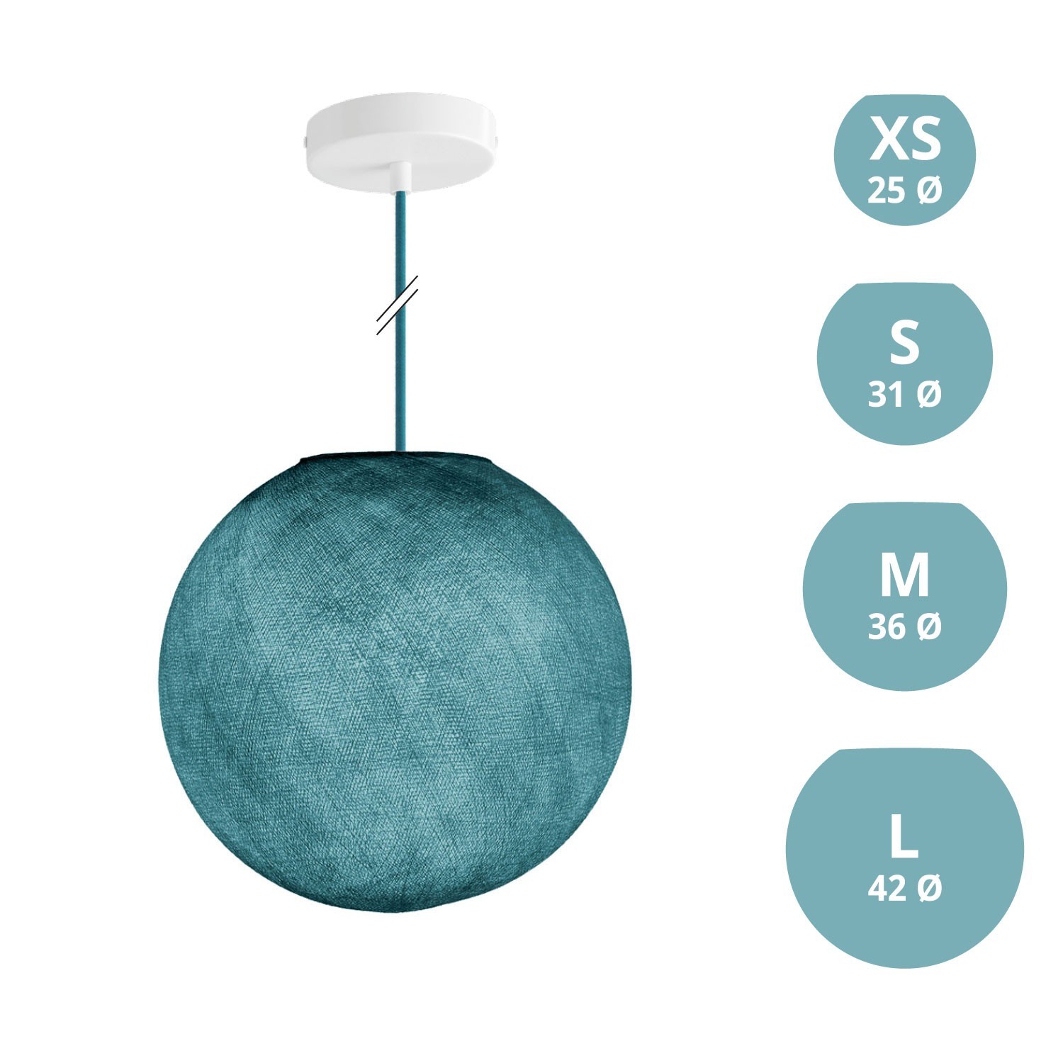 Lampe suspension avec abat-jour Sfera