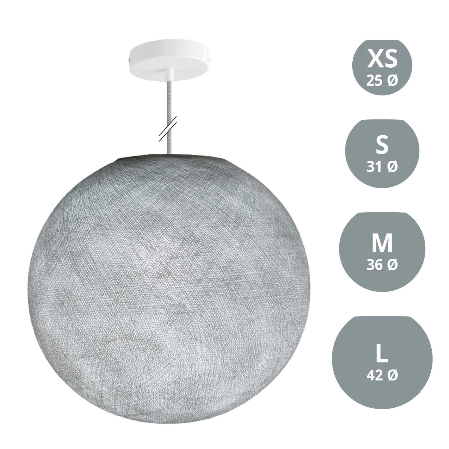 Lampe suspension avec abat-jour Sfera