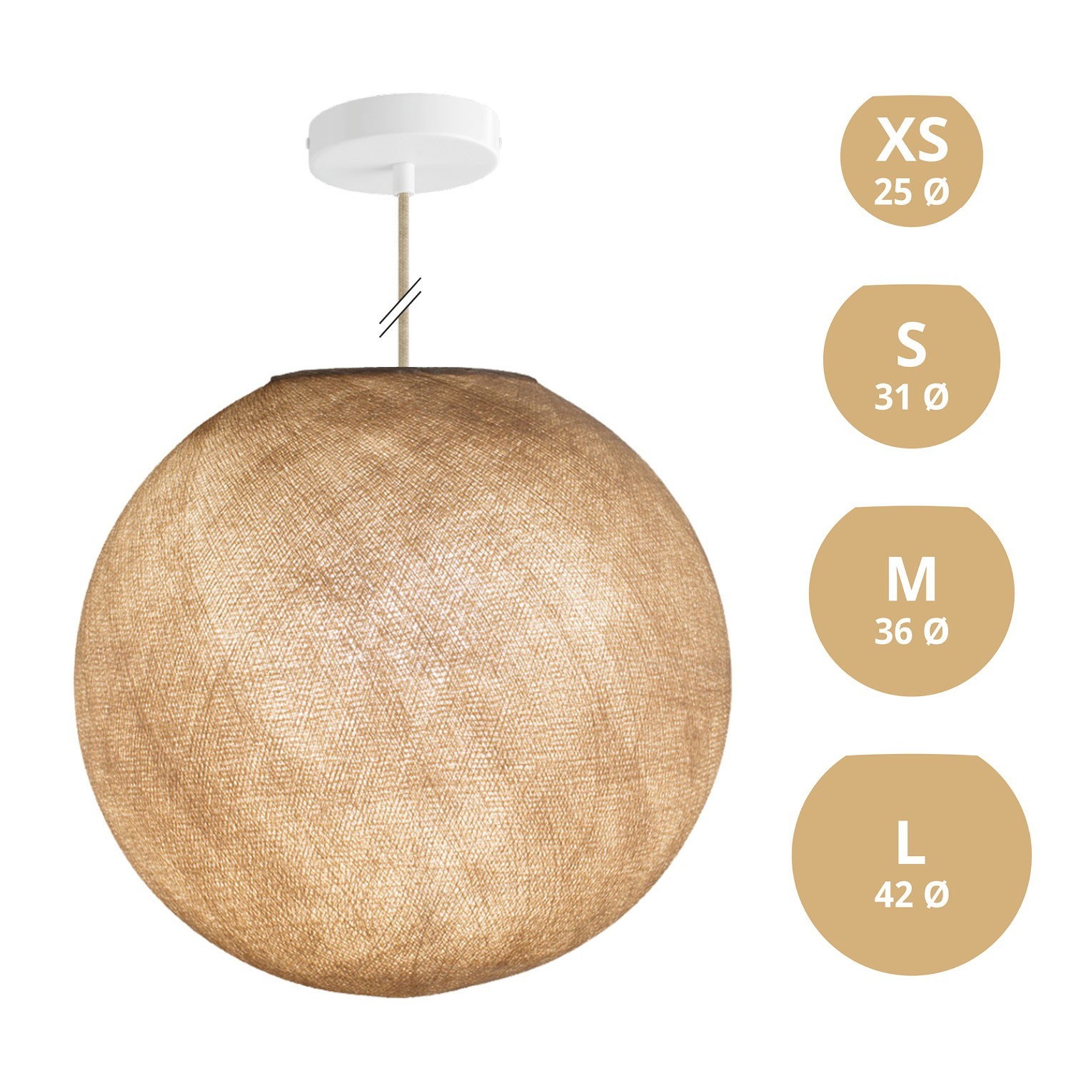 Lampe suspension avec abat-jour Sfera