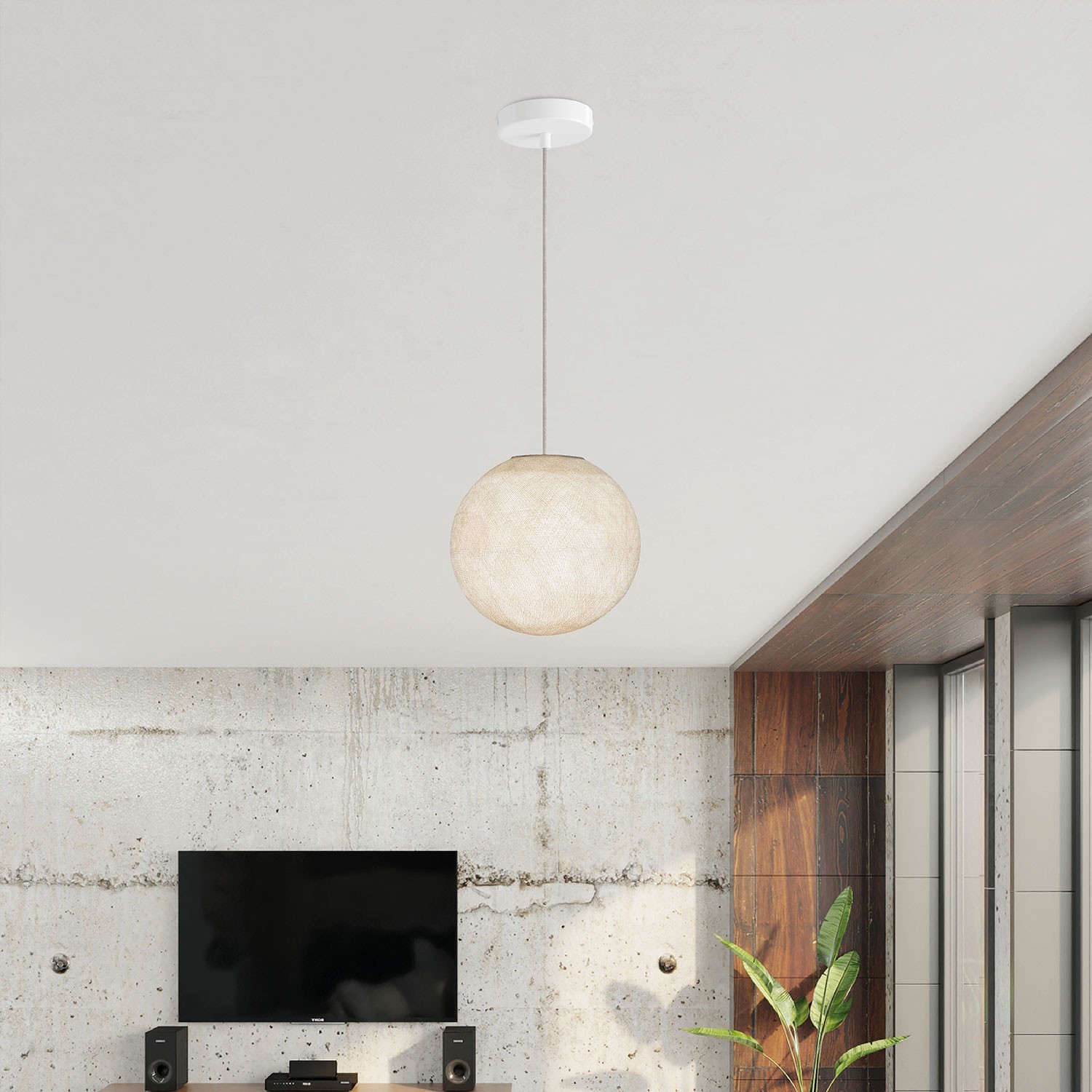 Lampe suspension avec abat-jour Sfera