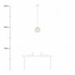 Lampe suspension avec abat-jour Sfera