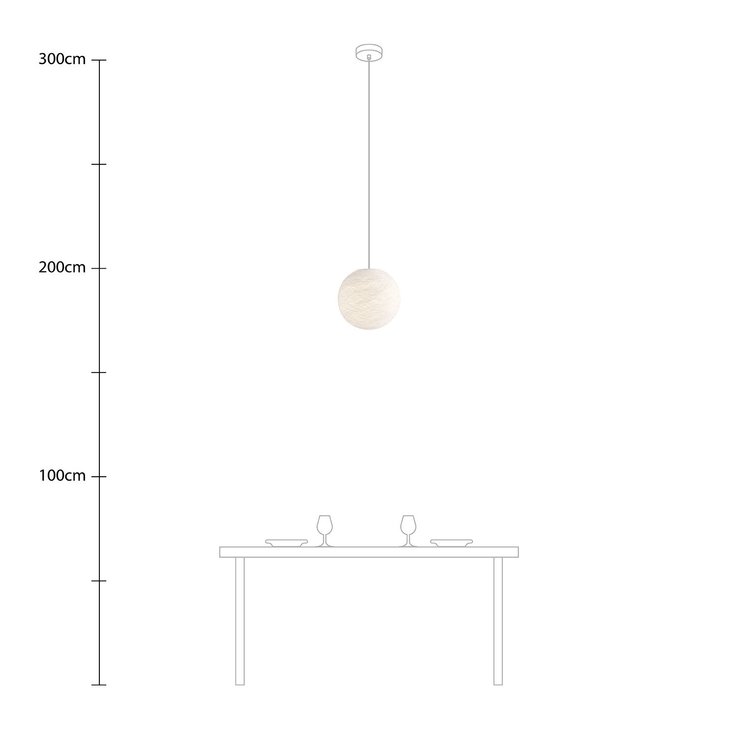 Lampe suspension avec abat-jour Sfera