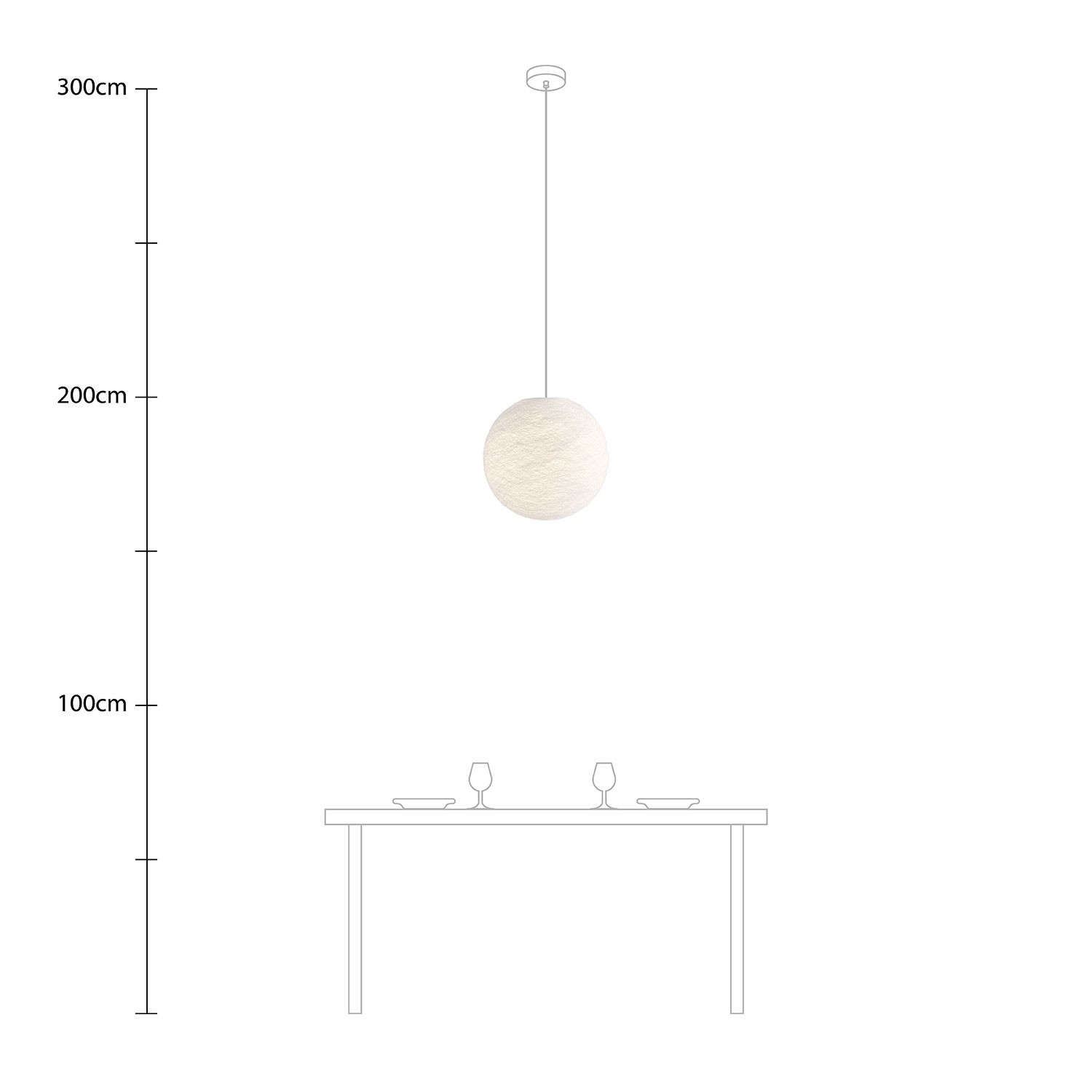 Lampe suspension avec abat-jour Sfera