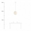 Lampe suspension avec abat-jour Sfera