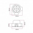 Schuko stopcontactset en porseleinen voet voor Creative-Tubes