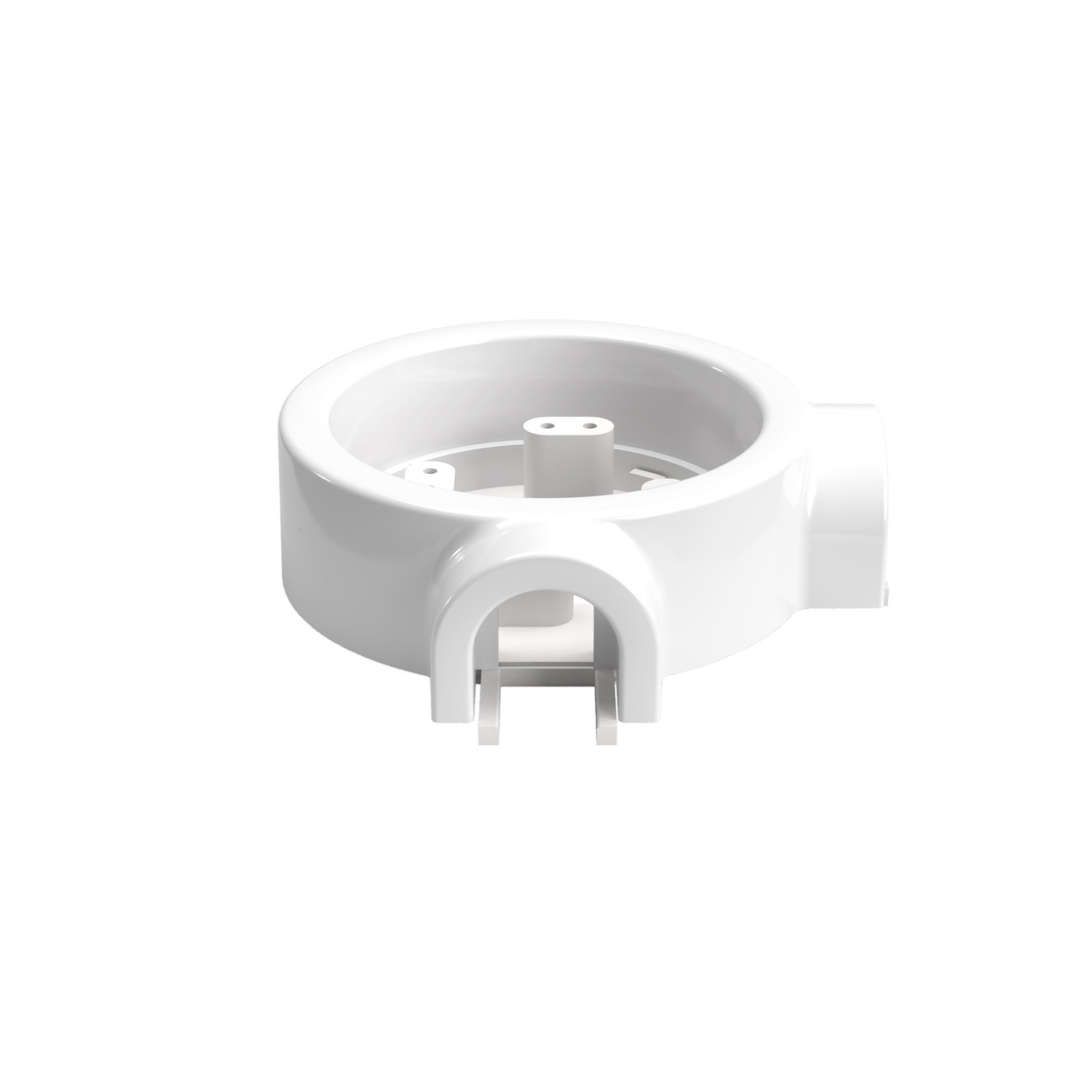 Base en porcelaine pour prise électrique et interrupteur/déviateur compatible avec Creative-Tubes - de 1 à 4 sorties