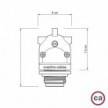 Eiva-2, 2-weg fitting voor buitengebruik IP65, E27 aansluiting