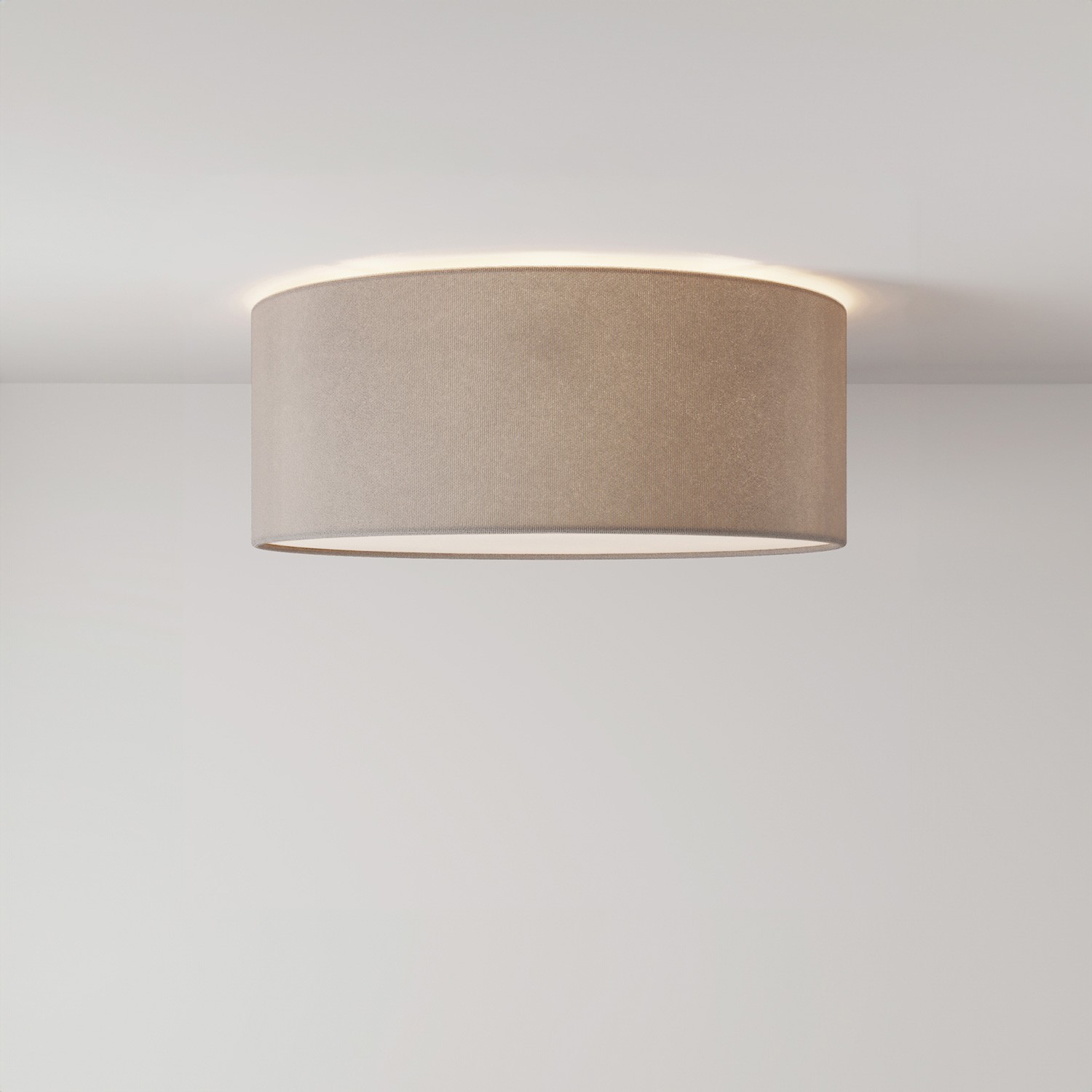 Kleine stoffen plafondlamp - Made in Italy