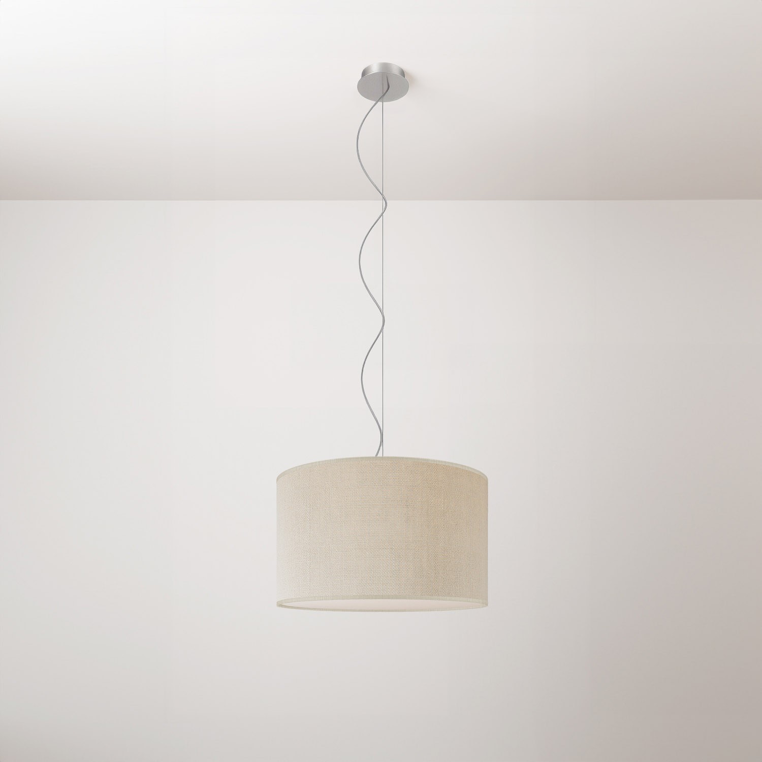 Cilindro stoffen hanglamp Small - Made in Italy