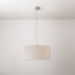 Cilindro Medium stoffen hanglamp met lampenkap - Made in Italy