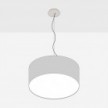 Cilindro Medium stoffen hanglamp met lampenkap - Made in Italy