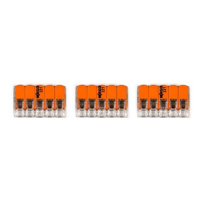 Kit de connexion WAGO compatible avec câble 3x pour Rosace à 3 trous