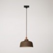 Hanglamp met Coppa kap en railadapter