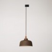 Hanglamp met Coppa kap en railadapter