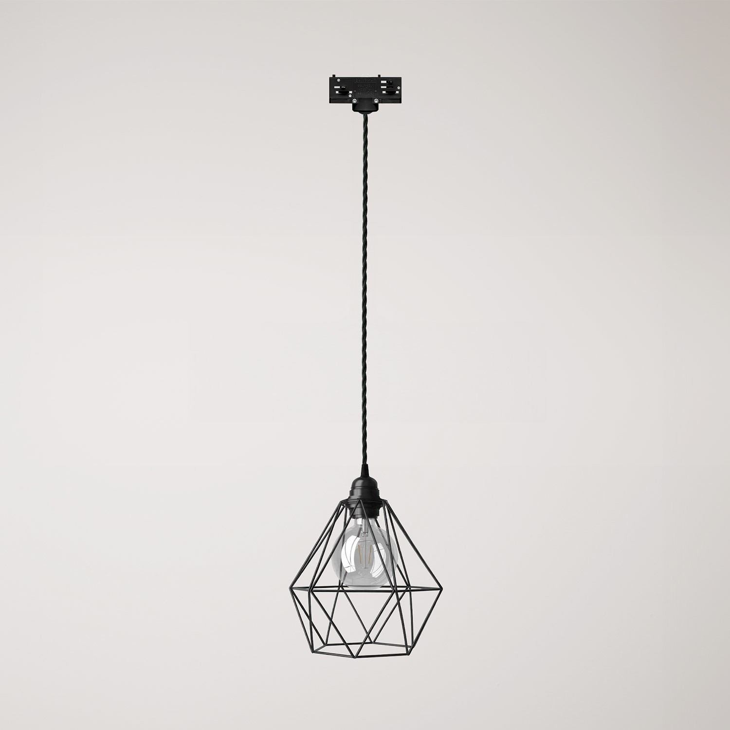 Diamond kooi hanglamp voor rails