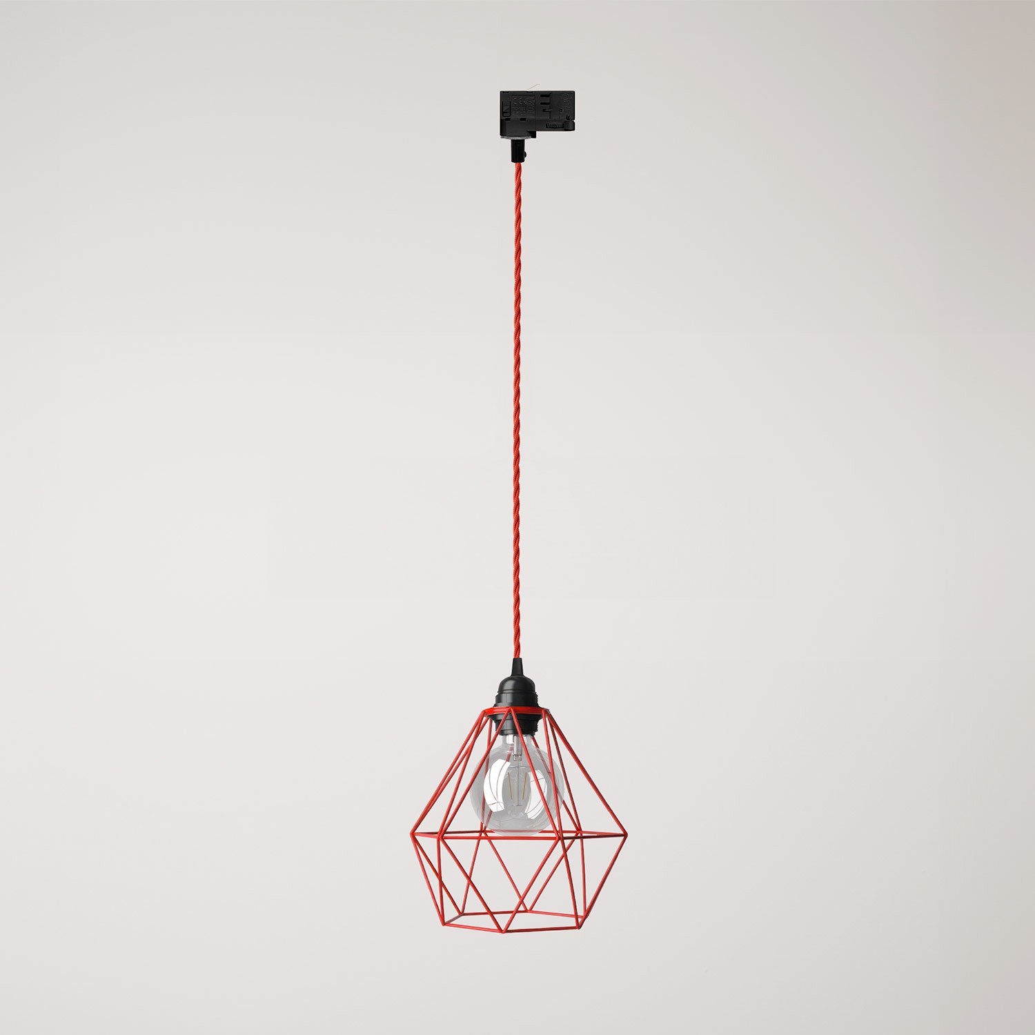 Diamond kooi hanglamp voor rails