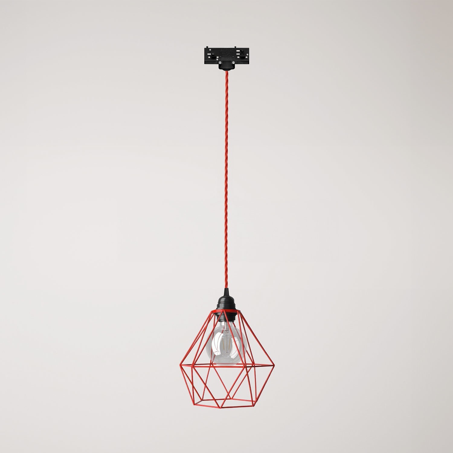 Diamond kooi hanglamp voor rails