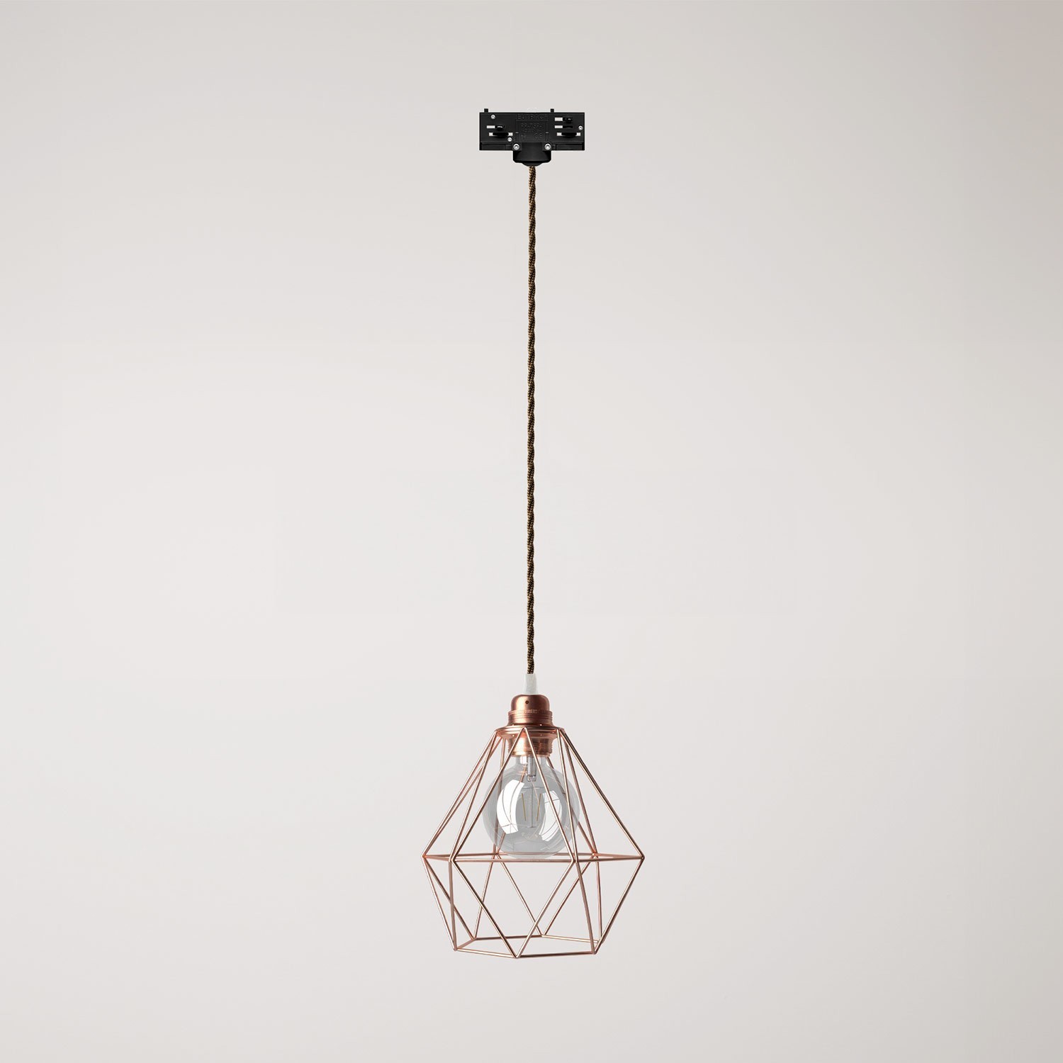 Diamond kooi hanglamp voor rails