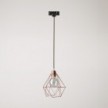 Diamond kooi hanglamp voor rails