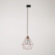 Diamond kooi hanglamp voor rails