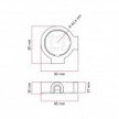 Base en porcelaine pour prise électrique et interrupteur/va et vient compatible avec Creative-Tubes - de 1 à 4 sorties