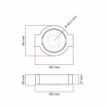 Base en porcelaine pour prise électrique et interrupteur/va et vient compatible avec Creative-Tubes - de 1 à 4 sorties