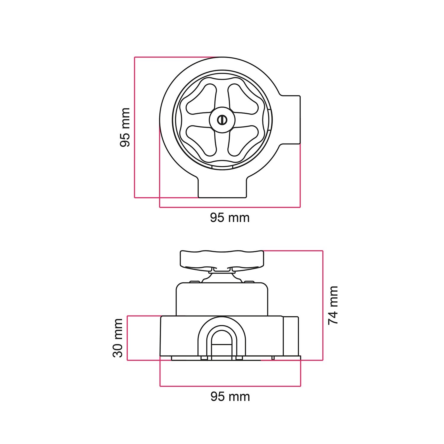 Kit interrupteur/déviateur à bascule avec bouton et base pour Creative-Tubes en porcelaine blanche