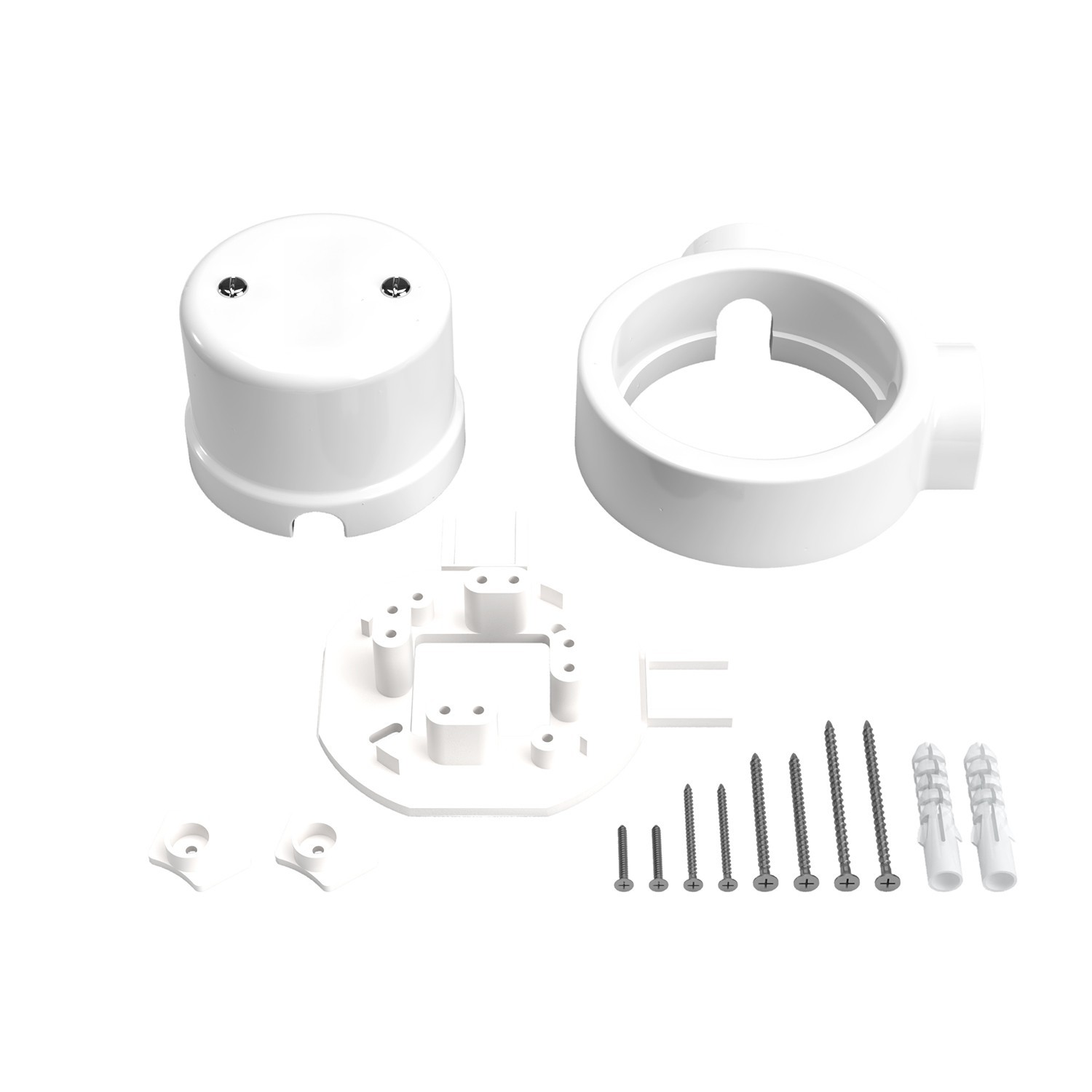 Kit boîte de jonction et base pour Creative-Tubes en porcelaine