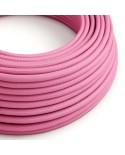 Ronde flexibele electriciteit textielkabel van viscose. RM08 - fuchsia