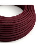 Câble textile Bordeaux brillant - L'Original Creative-Cables - RM19 rond 2x0,75mm / 3x0,75mm