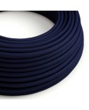 Câble textile Bleu profond brillant - L'Original Creative-Cables - RM20 rond 2x0,75mm / 3x0,75mm