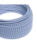 Câble textile Turquoise Pixel brillant- L'Original Creative-Cables - RX03 rond 2x0,75mm / 3x0,75mm