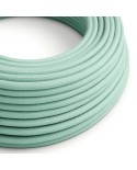 Câble textile Lait menthe coton - L'Original Creative-Cables - RC34 rond 2x0,75mm / 3x0,75mm