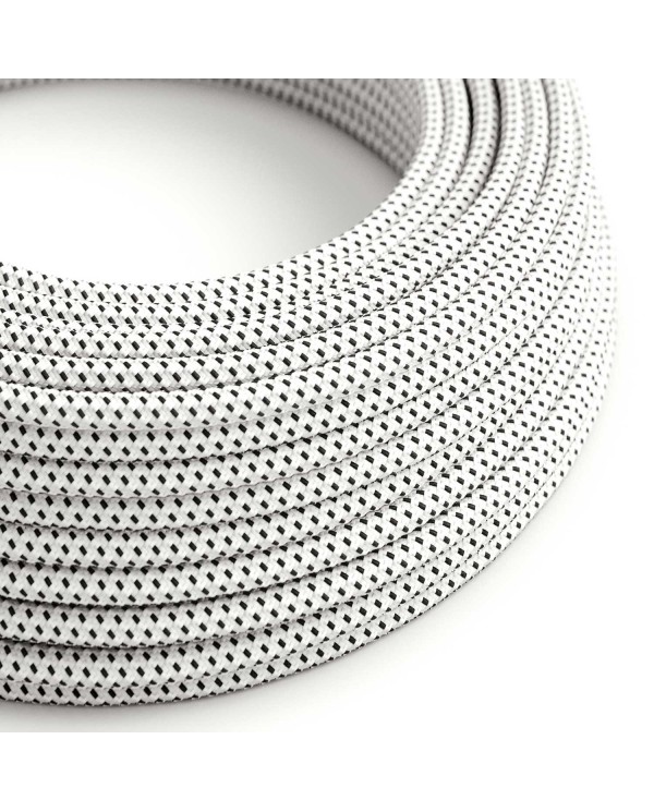 Câble textile Stracciatella brillant 3D - L'Original Creative-Cables - RT14 rond 2x0,75mm / 3x0,75mm