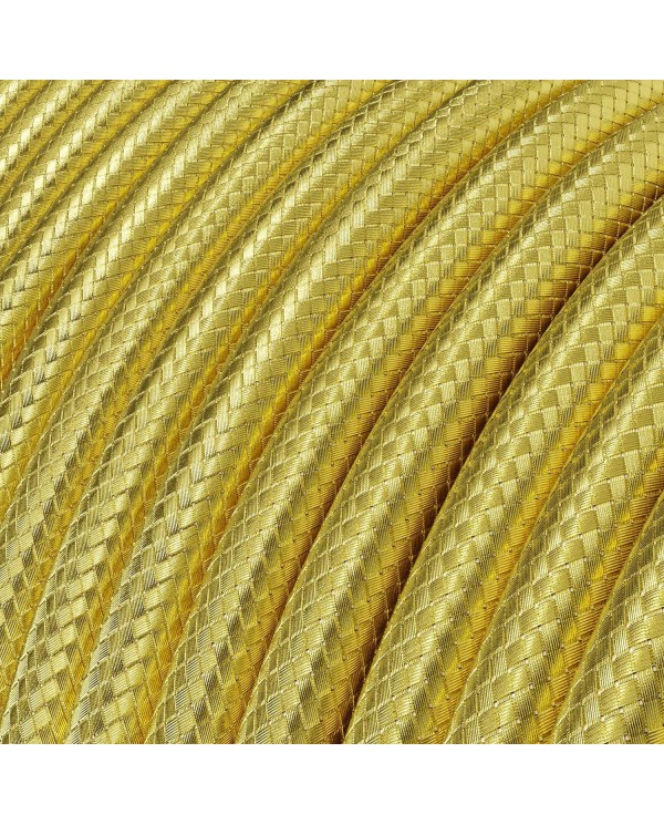 Câble textile Laiton en métal - L'Original Creative-Cables - RR13 rond 3x0,75mm