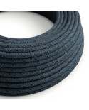 Câble textile Bleu Mirage coton - L'Original Creative-Cables - RX10 rond 2x0,75mm / 3x0,75mm