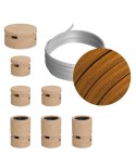 Kit Linear Filé system - avec câbles pour guirlande lumineuse de 5 mètres et 7 composants en bois pour intérieur