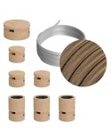 Kit Linear Filé system - avec câbles pour guirlande lumineuse de 5 mètres et 7 composants en bois pour intérieur