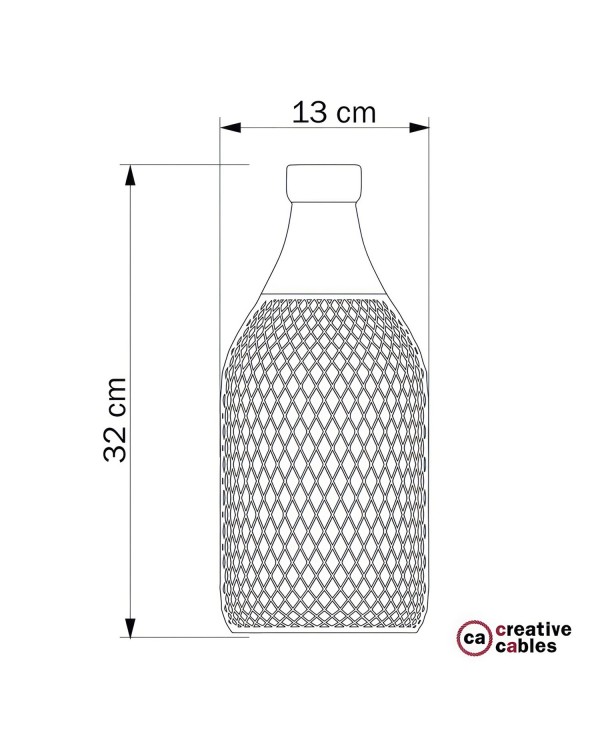 Abat-jour Cage bouteille Jéroboam en métal