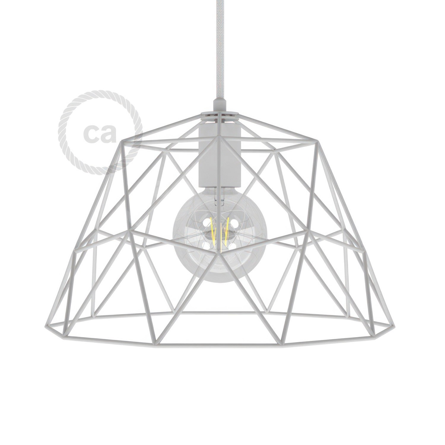 Abat-jour Cage XL Dome en métal avec douille E27