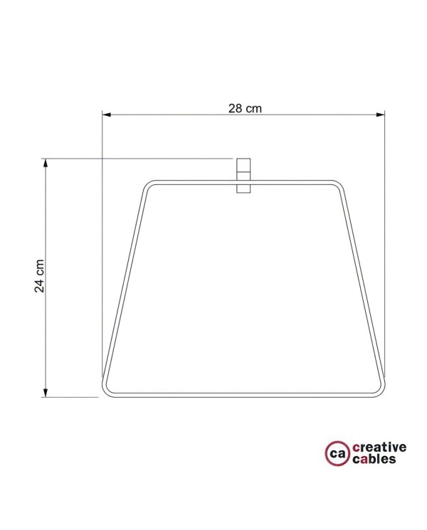 Duedì Base metalen lampenkap met E27 fitting